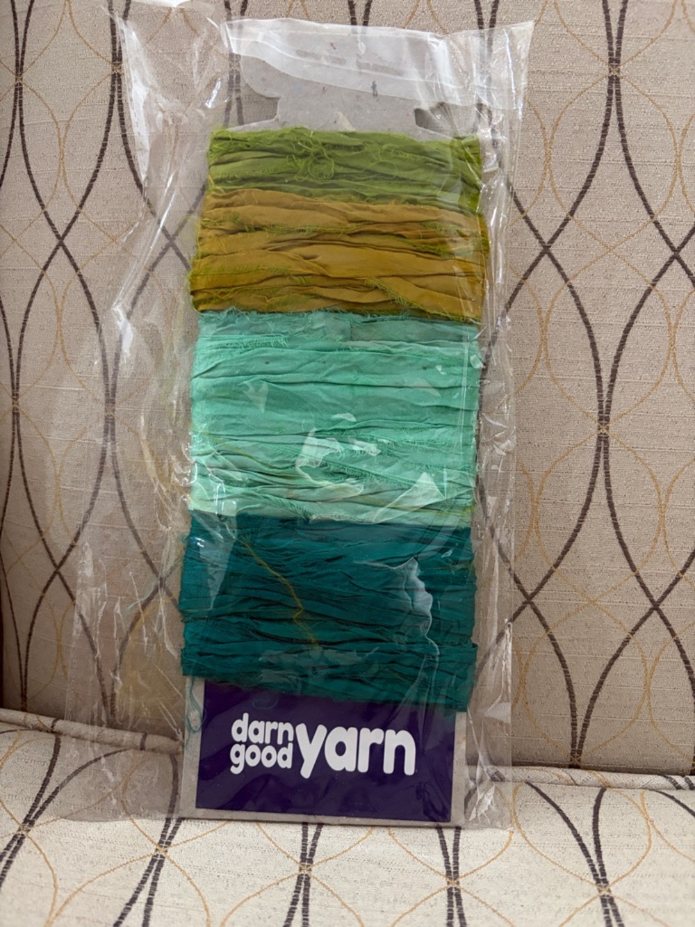 Darn Good Yarn Ribbon Bundle - Green & Teal Tones